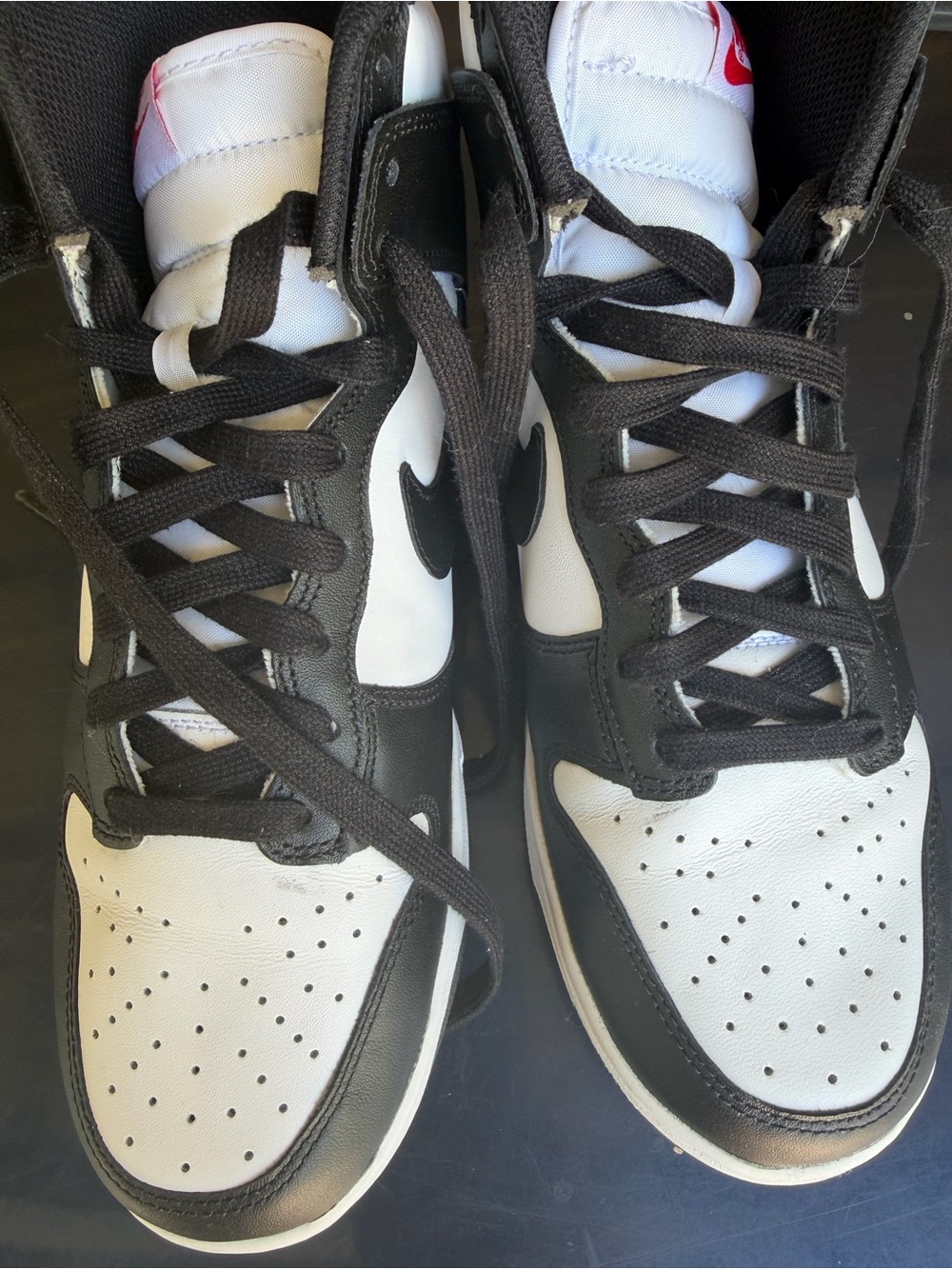 Nike Women’s Black and White High-Top Sneakers